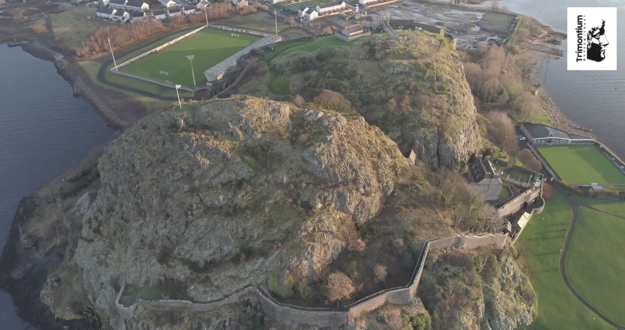 Dumbarton Castle, West Dunbartonshire, Scotland. Trimontium Museum