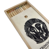 Coloured pencils, wooden box, exclusive Face of Roman Scotland Trimontium artwork