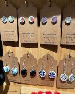 Pottery Earrings Studs
