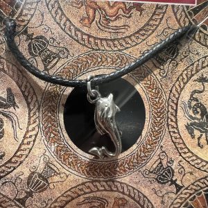 Dolphin Pendant, Pewter