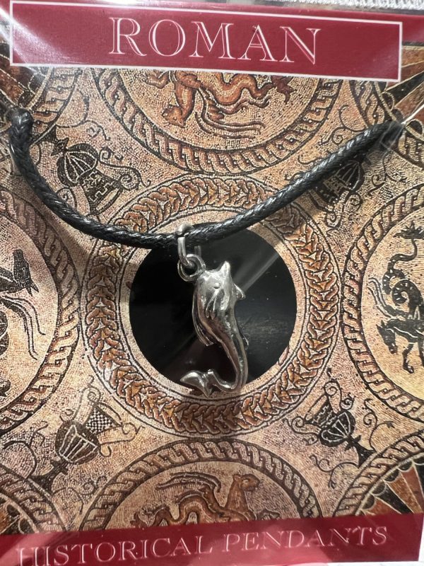 Dolphin Pendant, Pewter