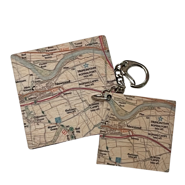 Trimontium Map Keyring & Magnet