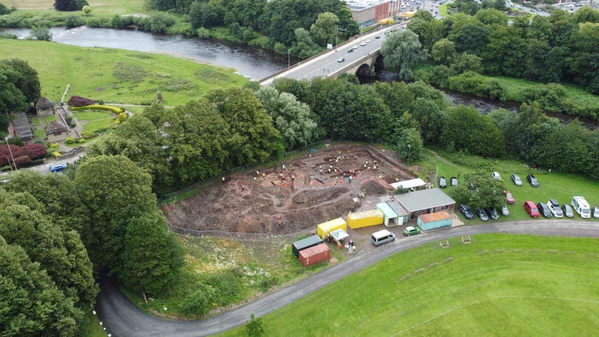 Roman Carlisle from the air